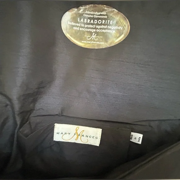 Mary Frances Beaded Wine Glass & Bottle Clutch / Crossbody Purse - Black - Picture 5 of 8